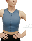 Bloch - Zip Front Crop Top