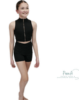 Mirella - Zip Front Crop Top