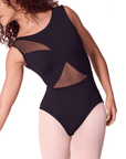 Asymmetrical Boat Neck Leotard - Capezio