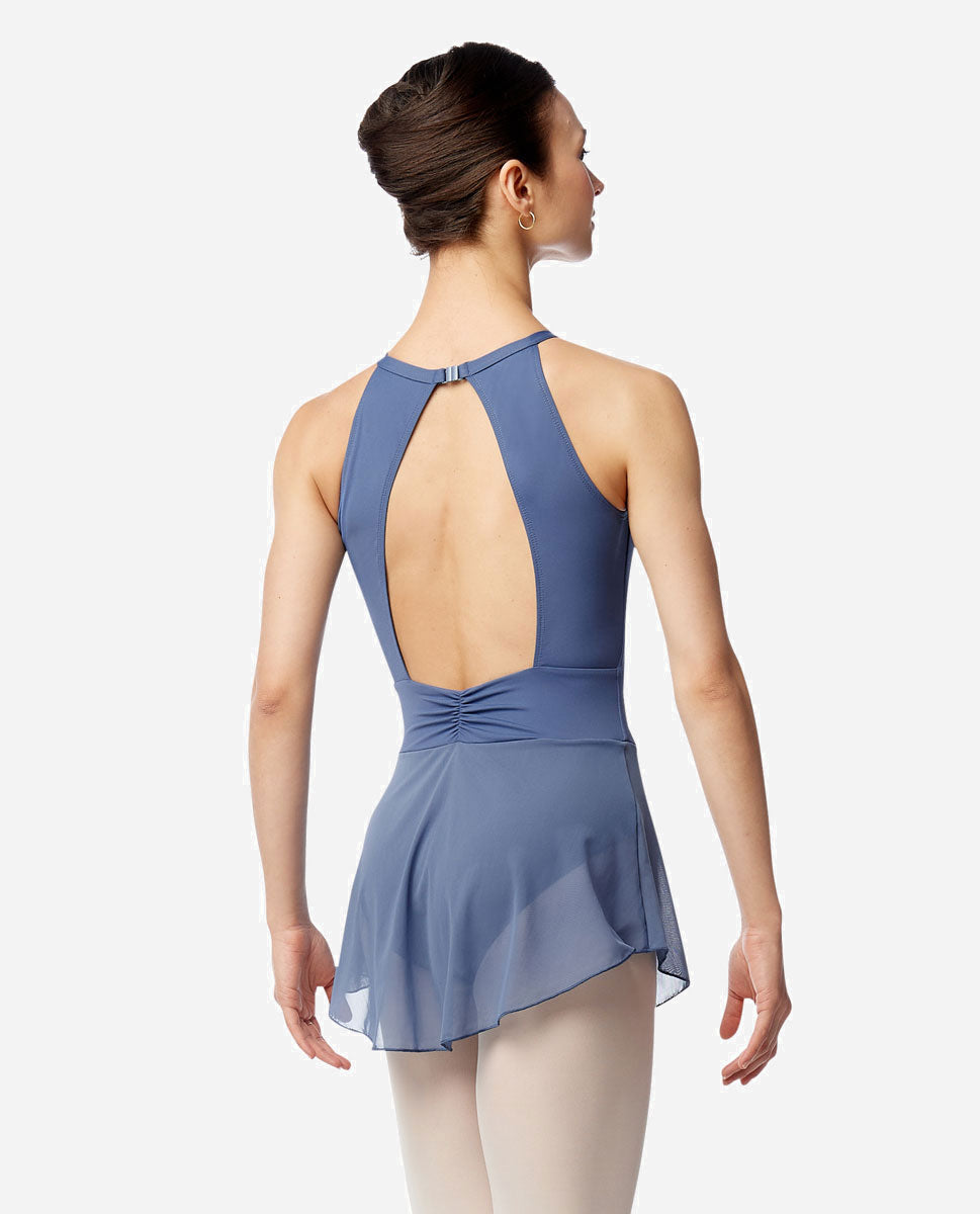 Lulli - Adalynn Womens Skirted High Neck Leotard