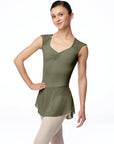 Lulli - Julia Womens Skirted Cap Sleeve Leotard
