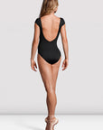 Mirella - Black Label Ruched Cap Sleeve Leotard
