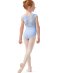 Bloch - Girls Mirella Paisley Cap Sleeve Leotard