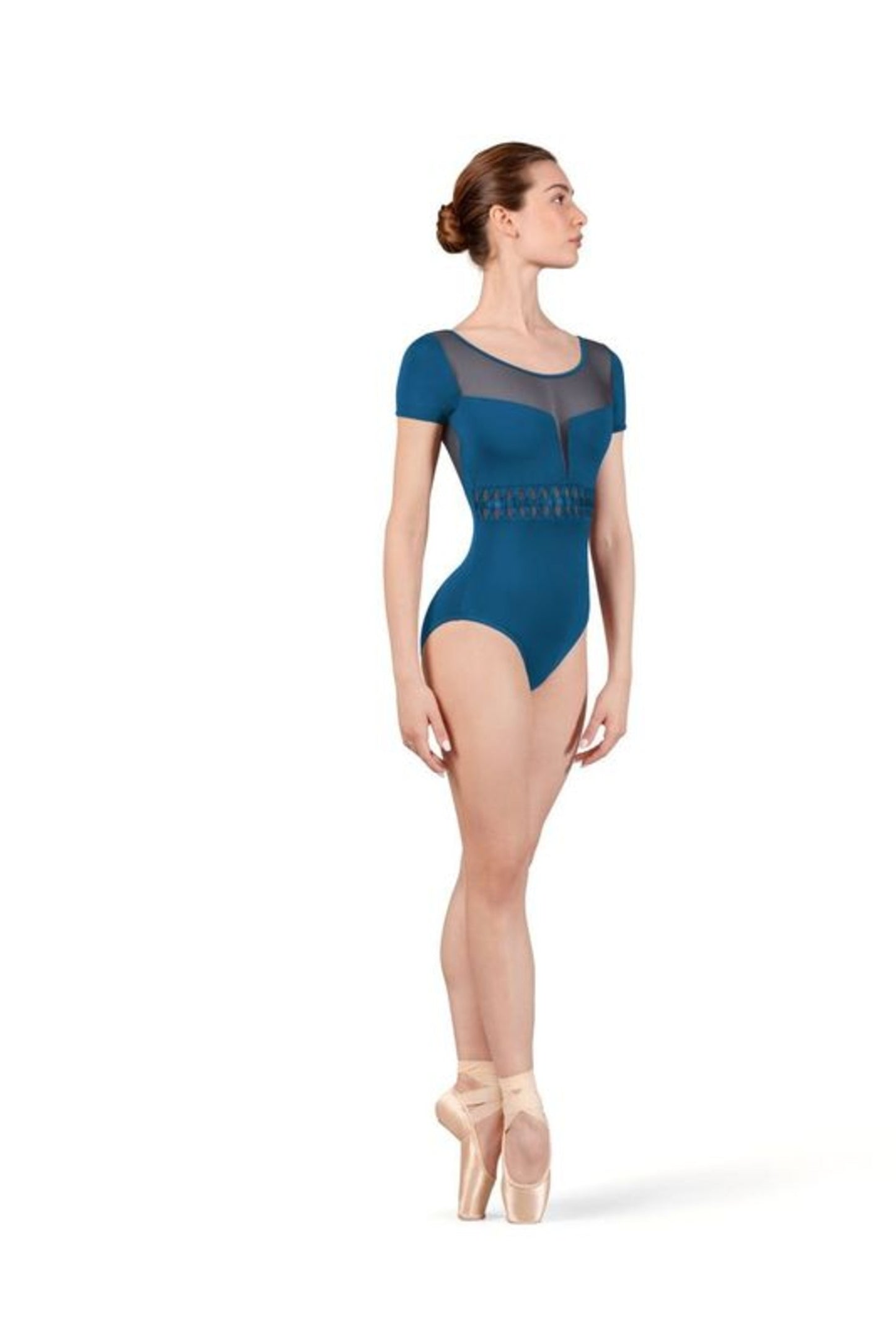 Bloch - Scoop Neck V Back Cap Sleeve Leotard