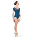 Bloch - Scoop Neck V Back Cap Sleeve Leotard