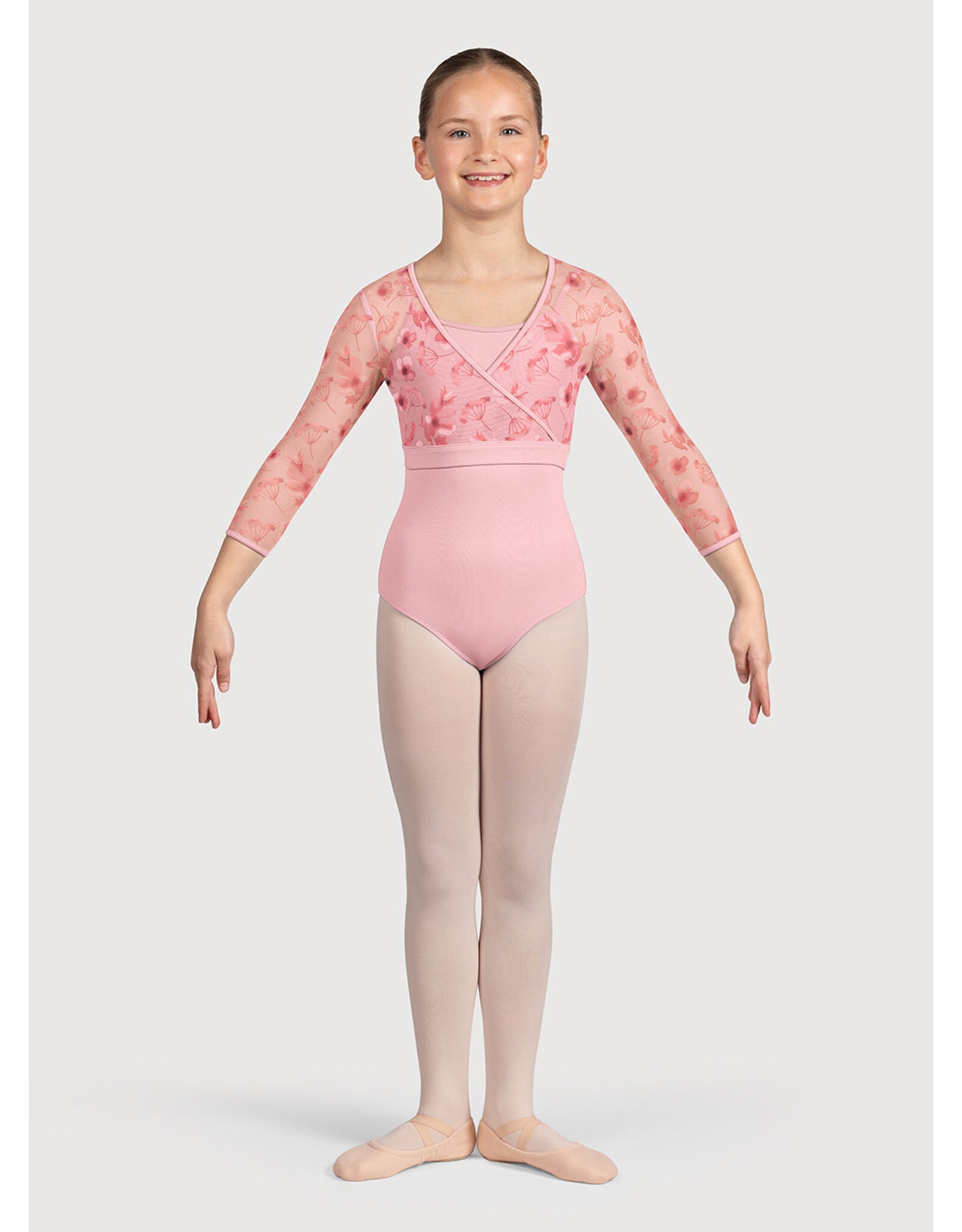 Bloch - Child Mesh Wrap Petal Detail