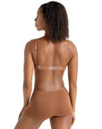 Capezio - Seamless Clear Back Sweetheart Bandeau Bra