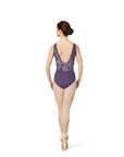 Mirella - V Mesh Strap Print Body Leotard