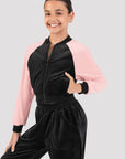 Bloch - Girls Julia Velvet Bomber Jacket