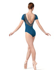 Bloch - Scoop Neck V Back Cap Sleeve Leotard