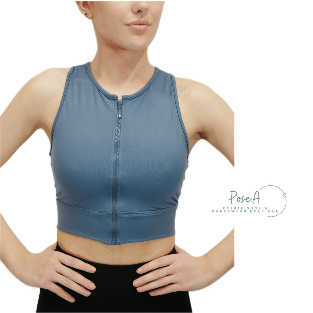 Bloch - Zip Front Crop Top