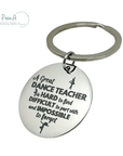 Pose.A - Dance Teacher Key Ring