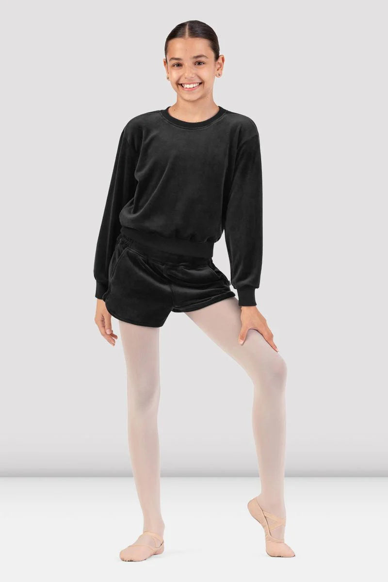 Bloch - Girls Lily Velvet Crew Neck Jumper