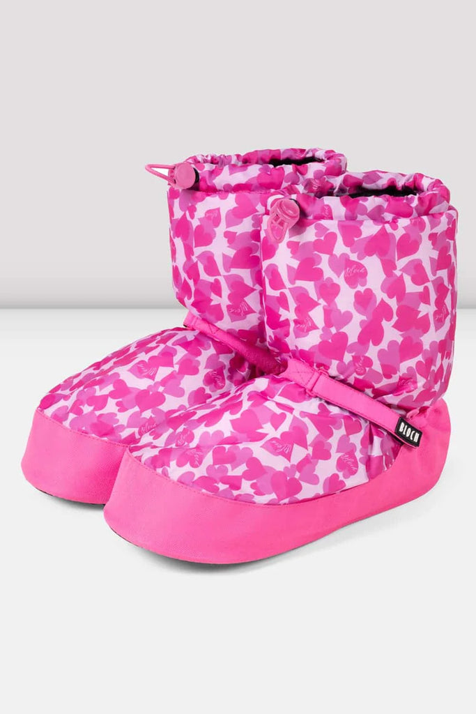 Bloch - Kids Warm Up Booties - Hearts - Limited Edition