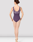 Mirella - Low Back Print Panel Tank Leotard - Small