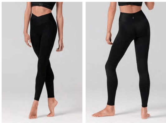 Bloch - Anna - Front Overlap V Shape Full Length Leggings