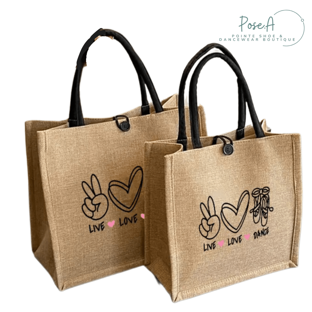 Pose.A - Live, Love, Dance Shopping Bags