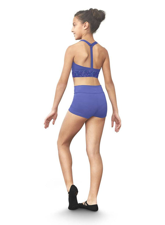 Bloch - Bloch V Neck Mesh Band Crop Top