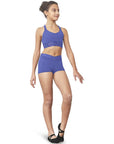 Bloch - Bloch V Neck Mesh Band Crop Top