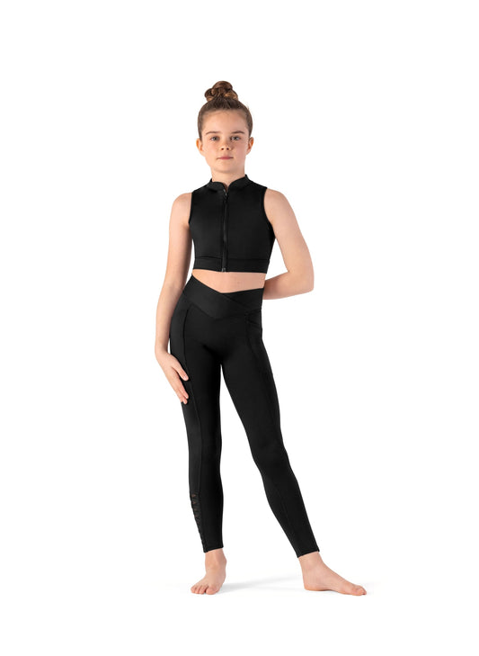 Bloch - Weave Zip Crop Top