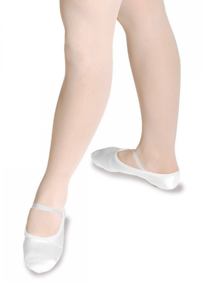 Roch Valley - Full Sole White Satin Ballet Shoes
