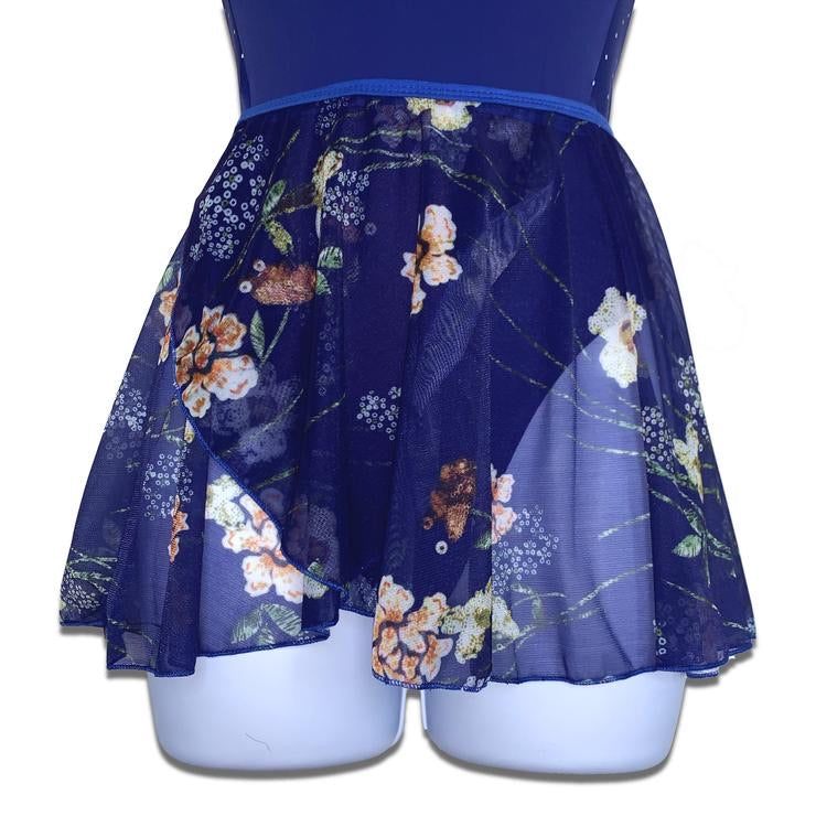 Tendu - Wrap Skirt S Raymonda (Blue Floral)
